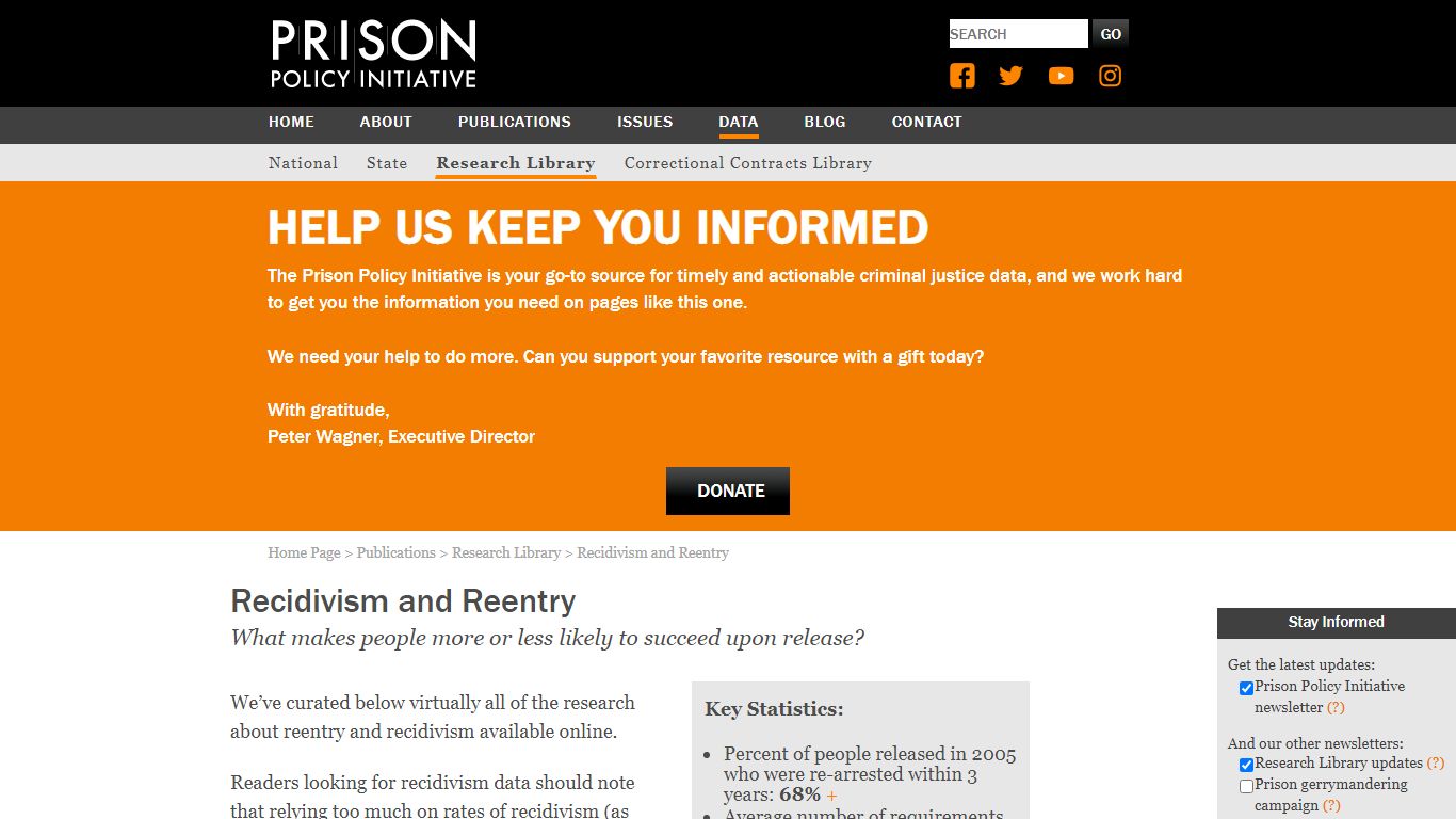 Recidivism and Reentry | Prison Policy Initiative